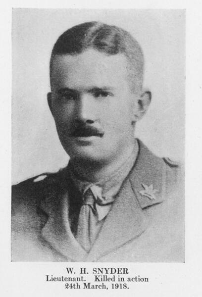 Photo of WILLIAM HILLIARD SNYDER