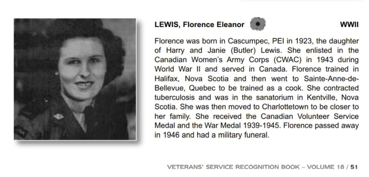 Photo of Florence Eleanor Lewis