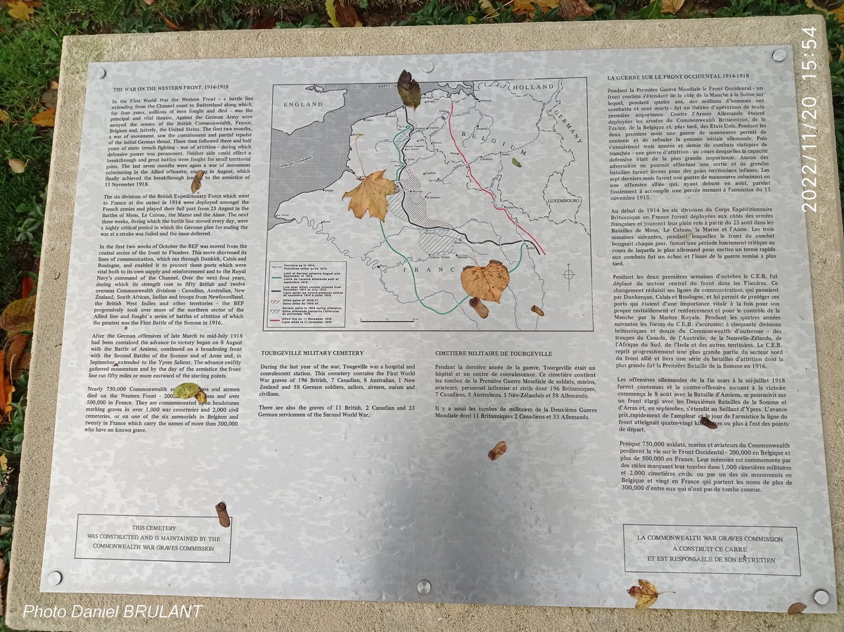 History of the Tourgéville cemetery