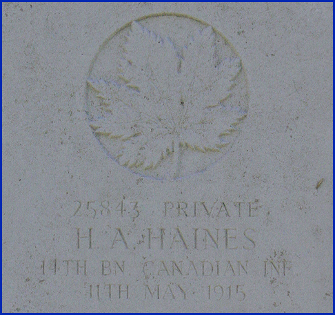 Close up of Gravemarker