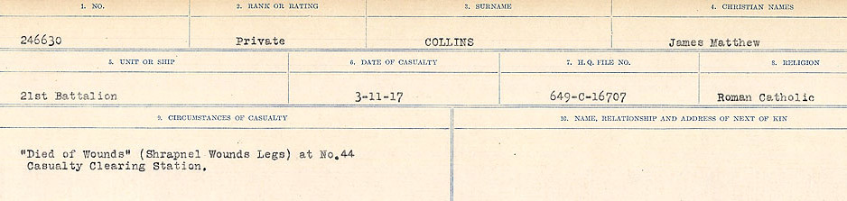 Circumstances of Death Registers