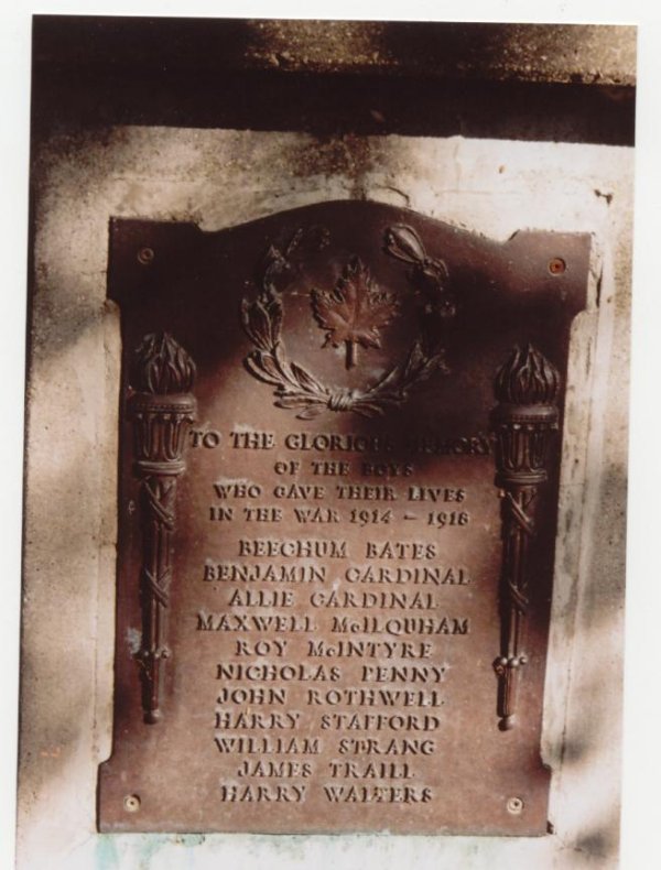 Memorial Plaque