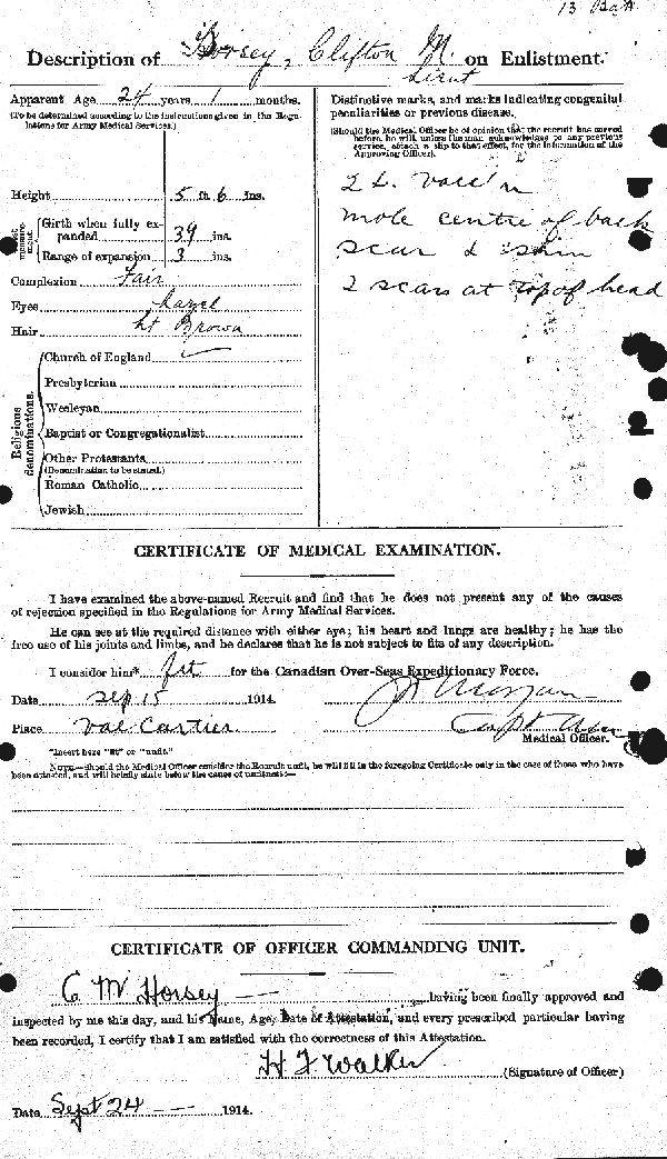 Attestation Paper (back)