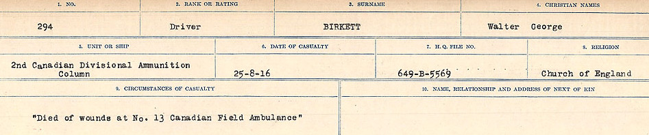 Circumstances of Death Registers