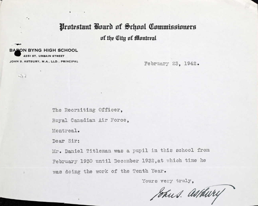 Letter of recommendation