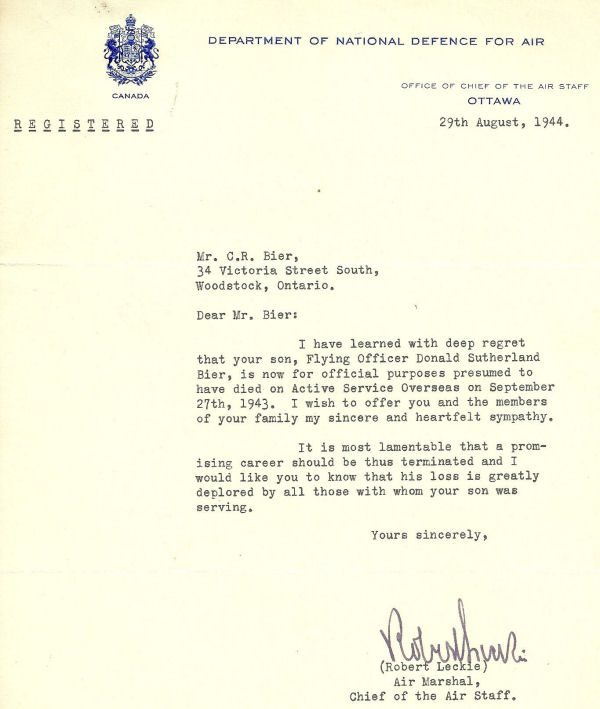 Letter (August 29, 1944)