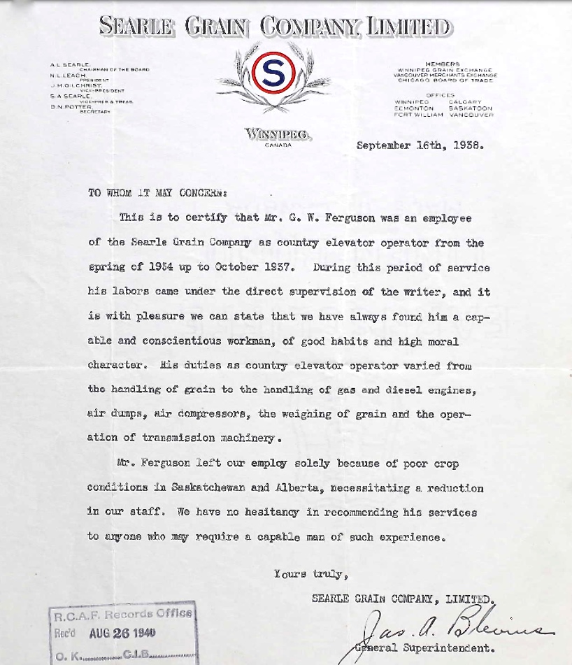 Letter of recommendation