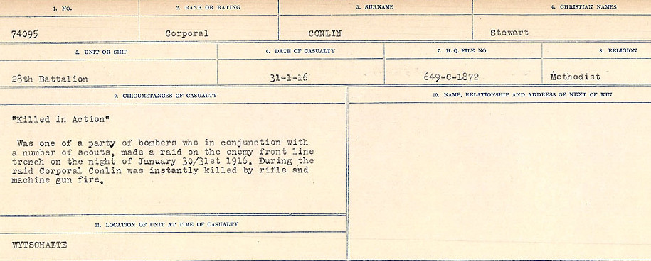 Circumstances of Death Registers