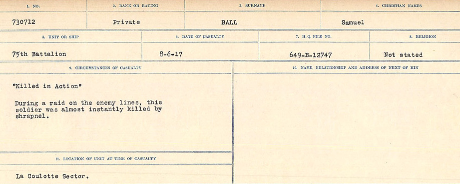 Circumstances of Death Registers