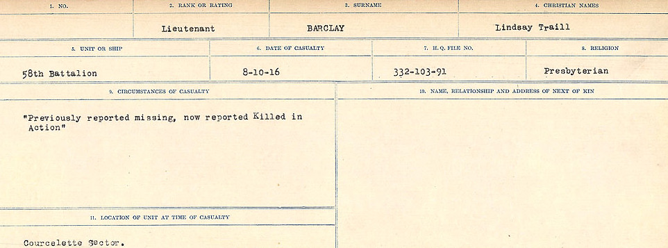 Circumstances of Death Registers