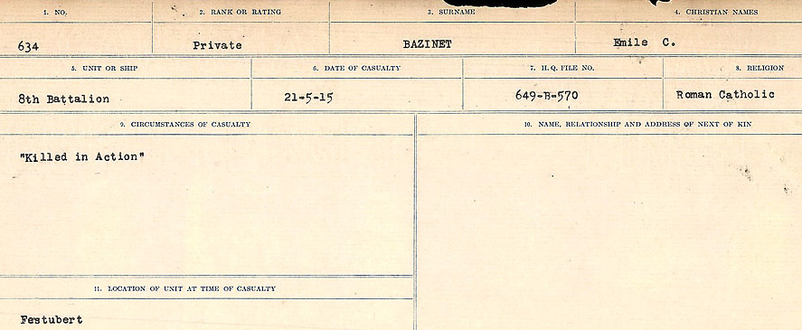 Circumstances of Death Registers