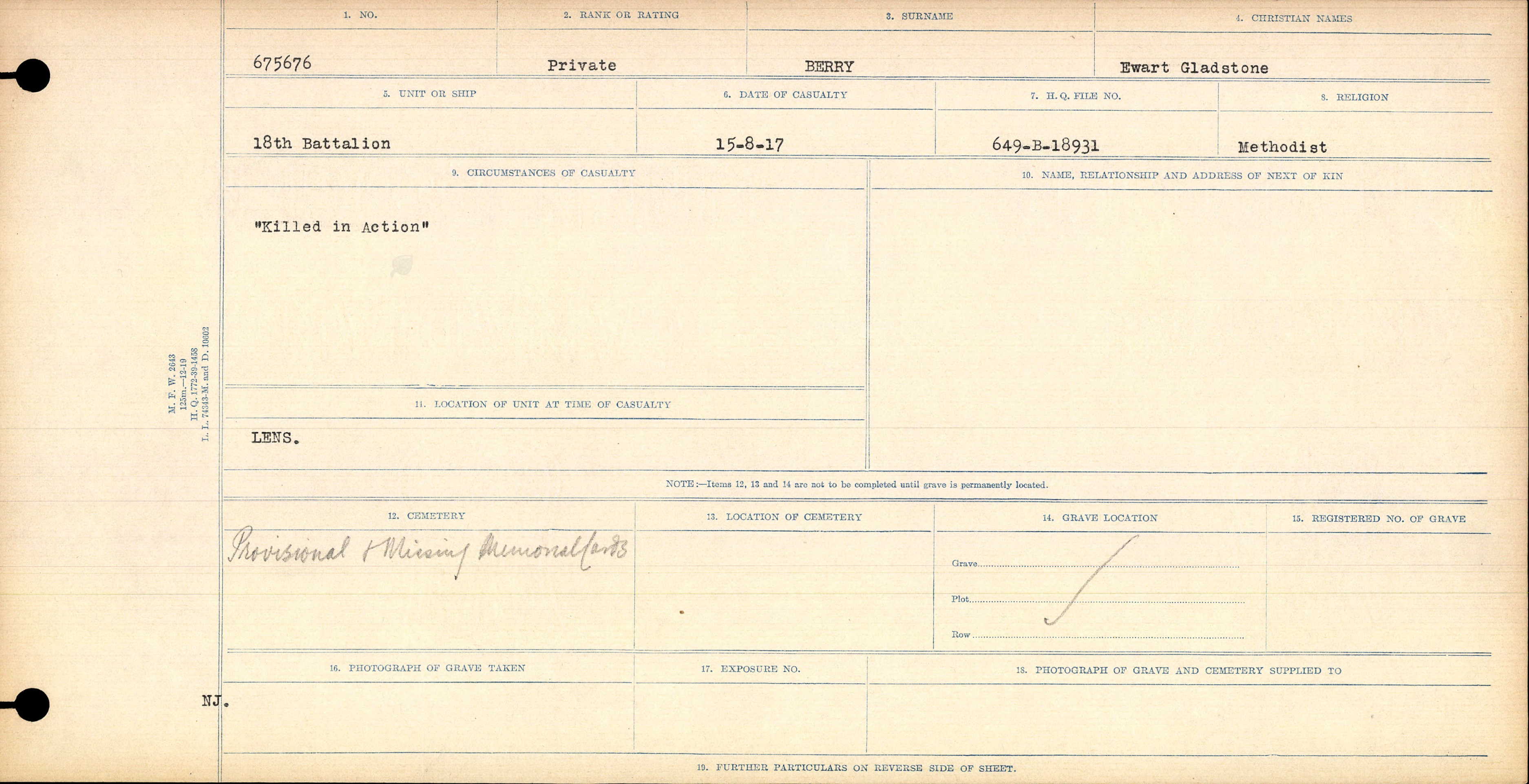 Circumstances of Death Registers