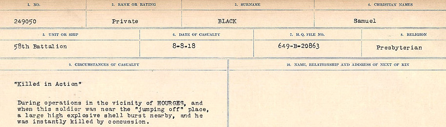 Circumstances of Death Registers