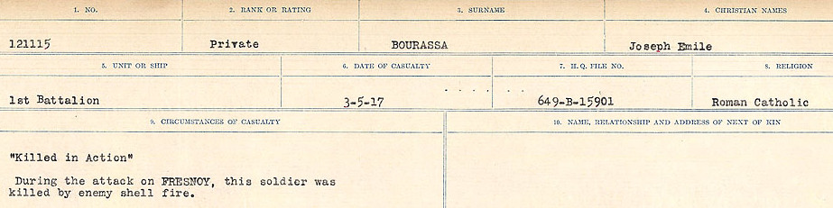 Circumstances of Death Registers