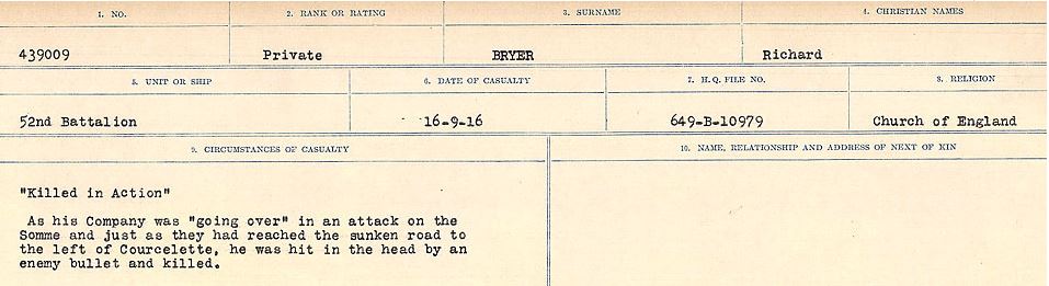 Circumstances of death registers