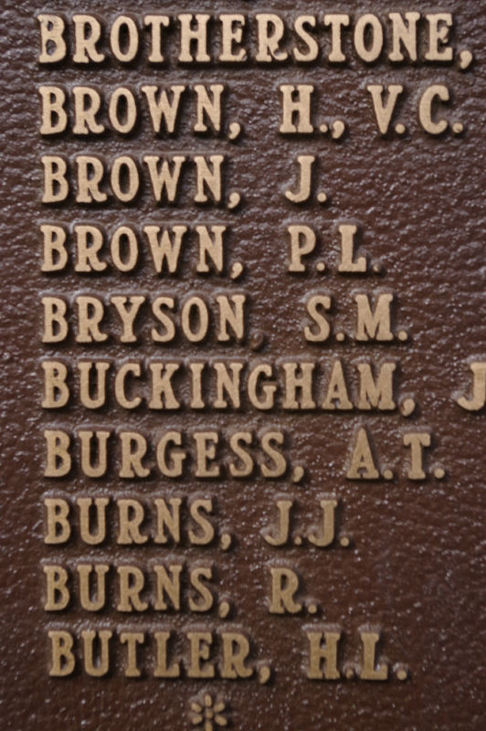 Panel on Peterborough Cenotaph