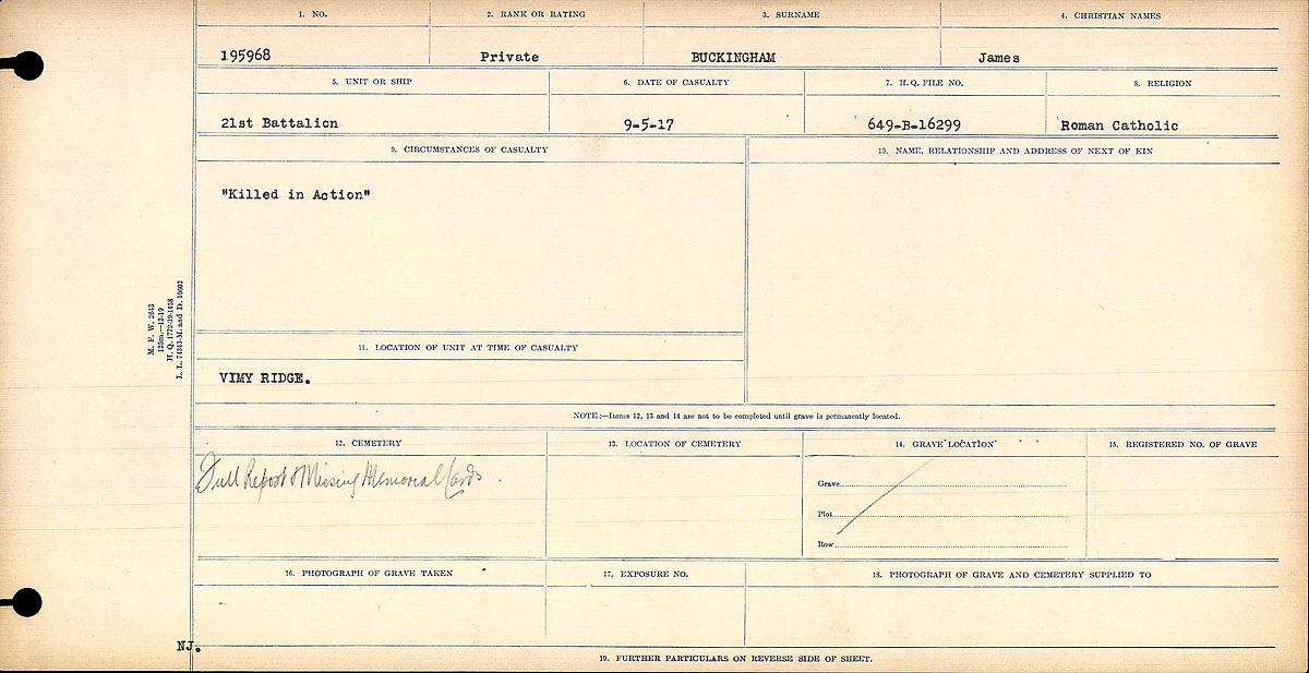 Circumstances of death registers