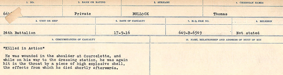 Circumstances of Death Registers