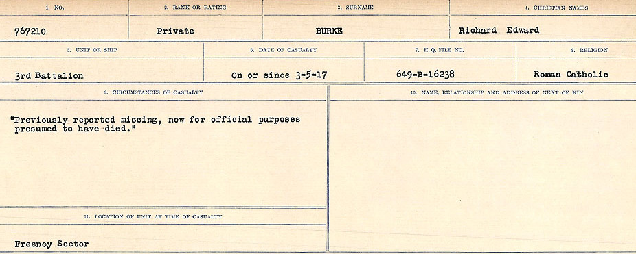 Circumstances of Death Registers