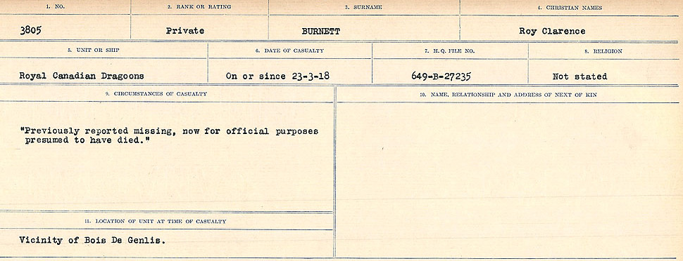 Circumstances of Death Registers
