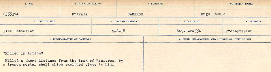 Circumstances of Death Registers