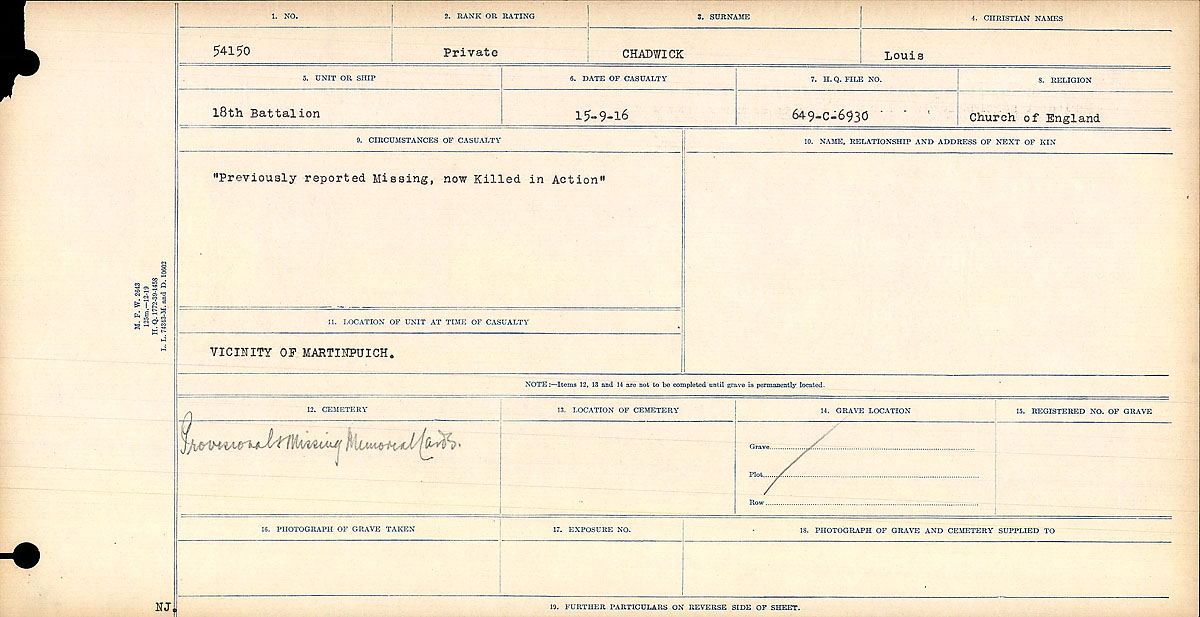 Circumstances of Death Registers