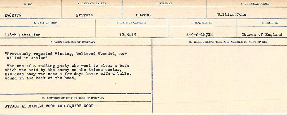 Circumstances of Death Registers