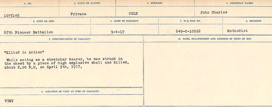 Circumstances of Death Registers
