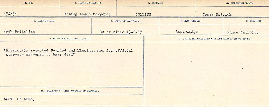 Circumstances of Death Registers