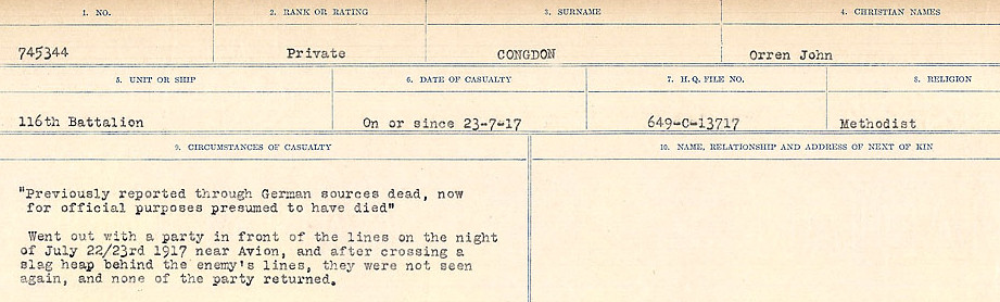 Circumstances of Death Registers