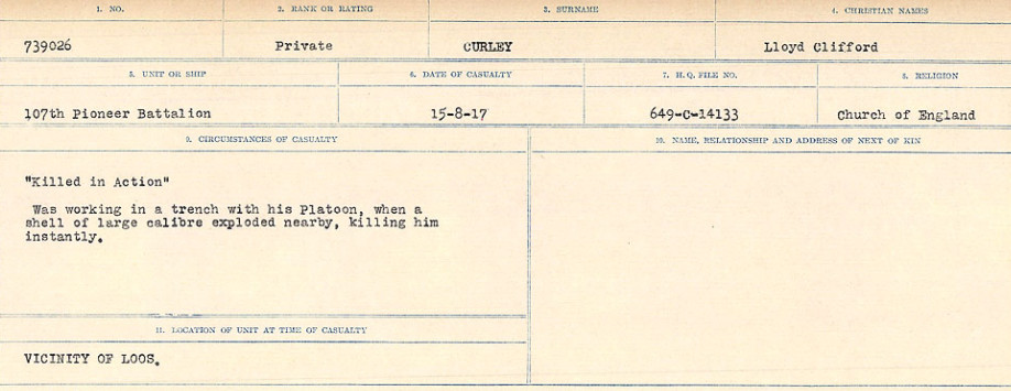 Circumstances of death registers