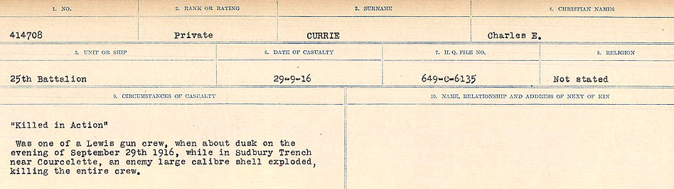 Circumstances of death registers