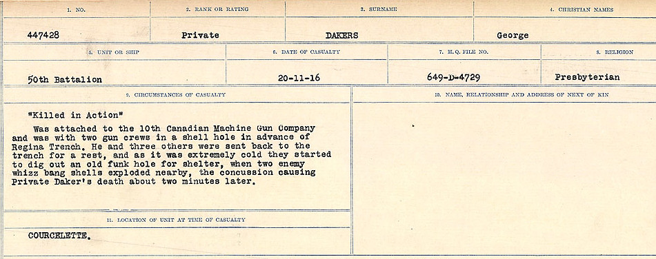 Circumstances of death registers