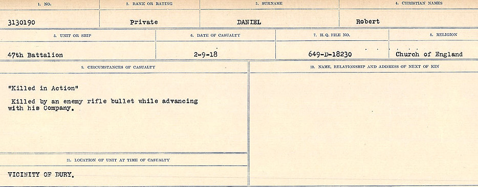 Circumstances of death registers