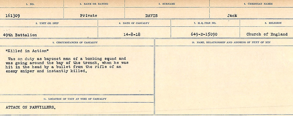 Circumstances of death registers