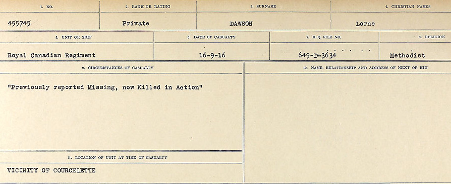 Circumstances of death registers