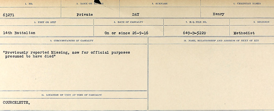 Circumstances of death registers