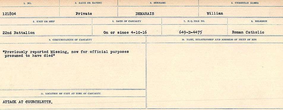 Circumstances of death registers
