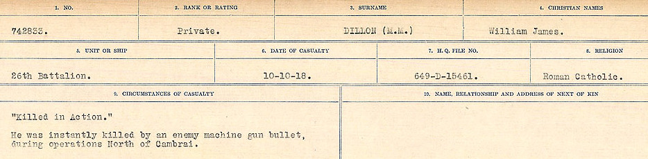 Circumstances of death registers
