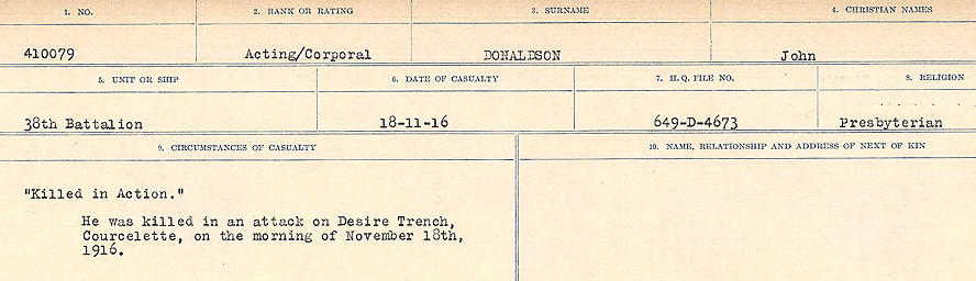 Circumstances of death registers