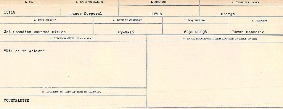 Circumstances of death registers