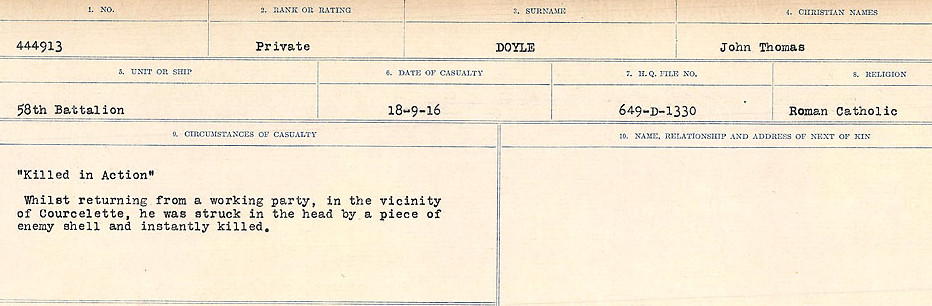 Circumstances of death registers