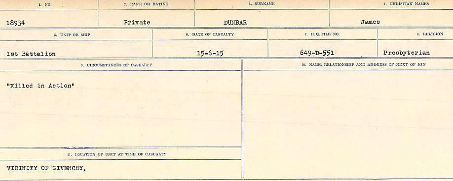 Circumstances of death registers
