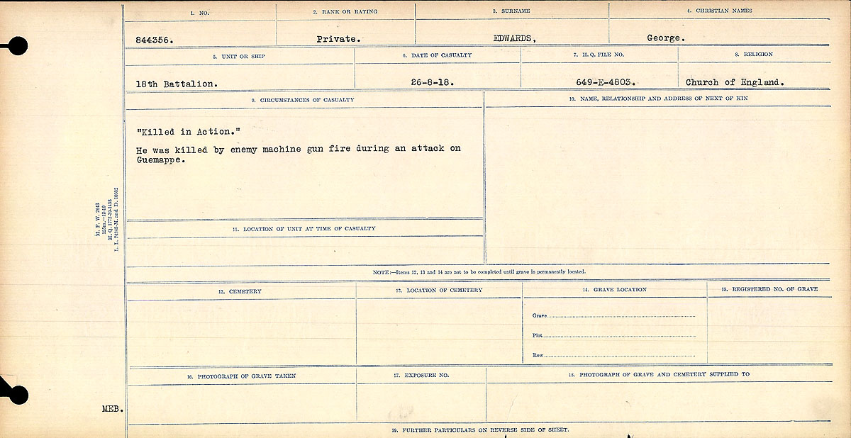 Circumstances of death