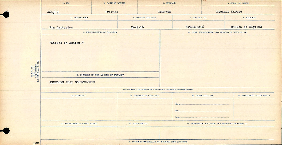 Circumstances of death registers