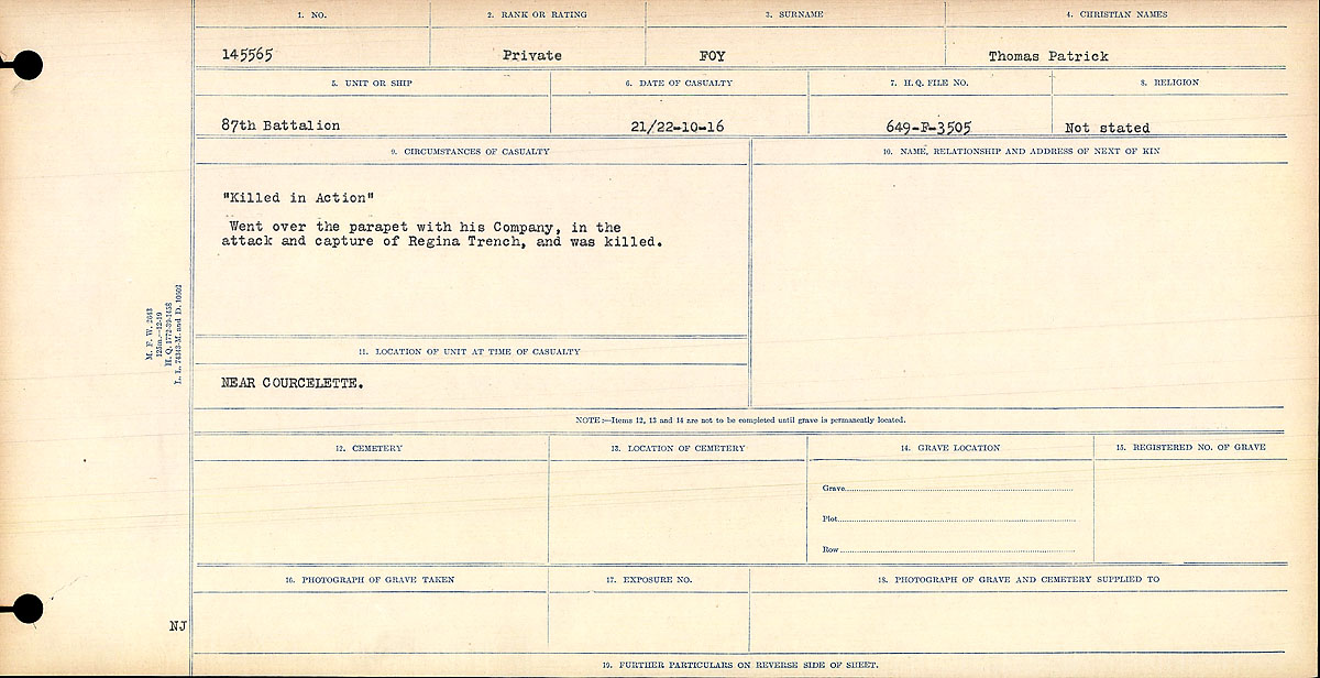 Circumstances of death