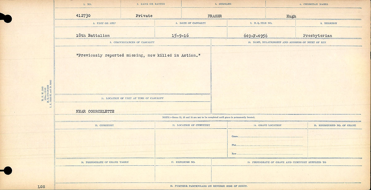 Circumstances of Death Registers