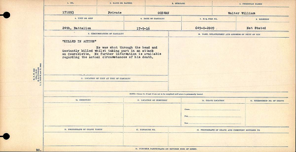 Circumstances of death registers