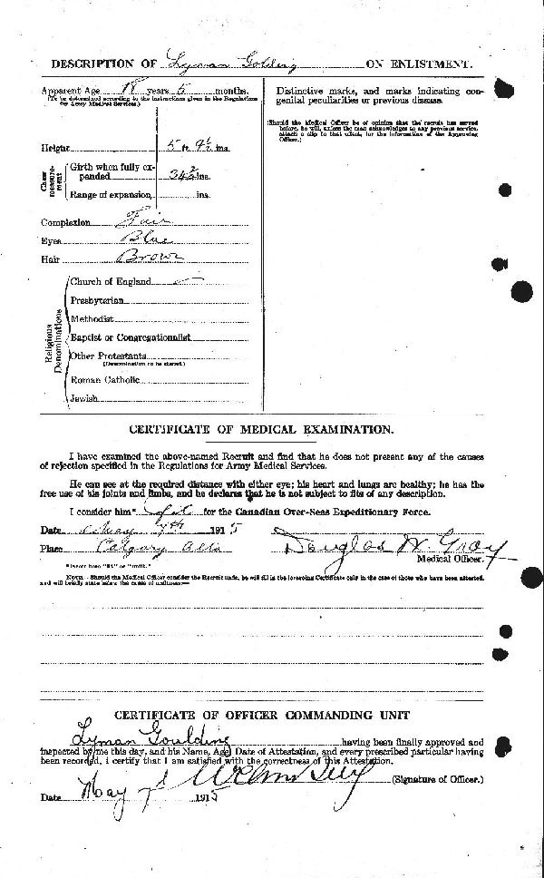 Attestation Papers (Reverse)