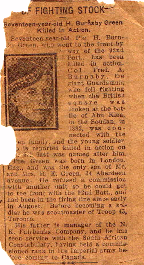 Press clipping for Henry Green